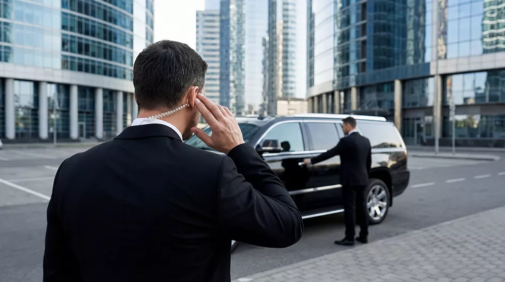 Luxury airport transfer SUV at Kansas City International Airport (MCI)